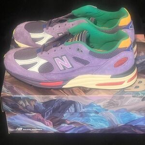 New Balance Purple and Green Athletic Shoes